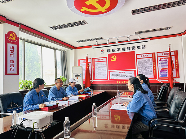 1688643979252786.jpeg 2023年7月6日上午,物料車間黨支部、科技發展部黨支部開展黨建結對共建活動-針對支部工作開展深入交流 600.jpg